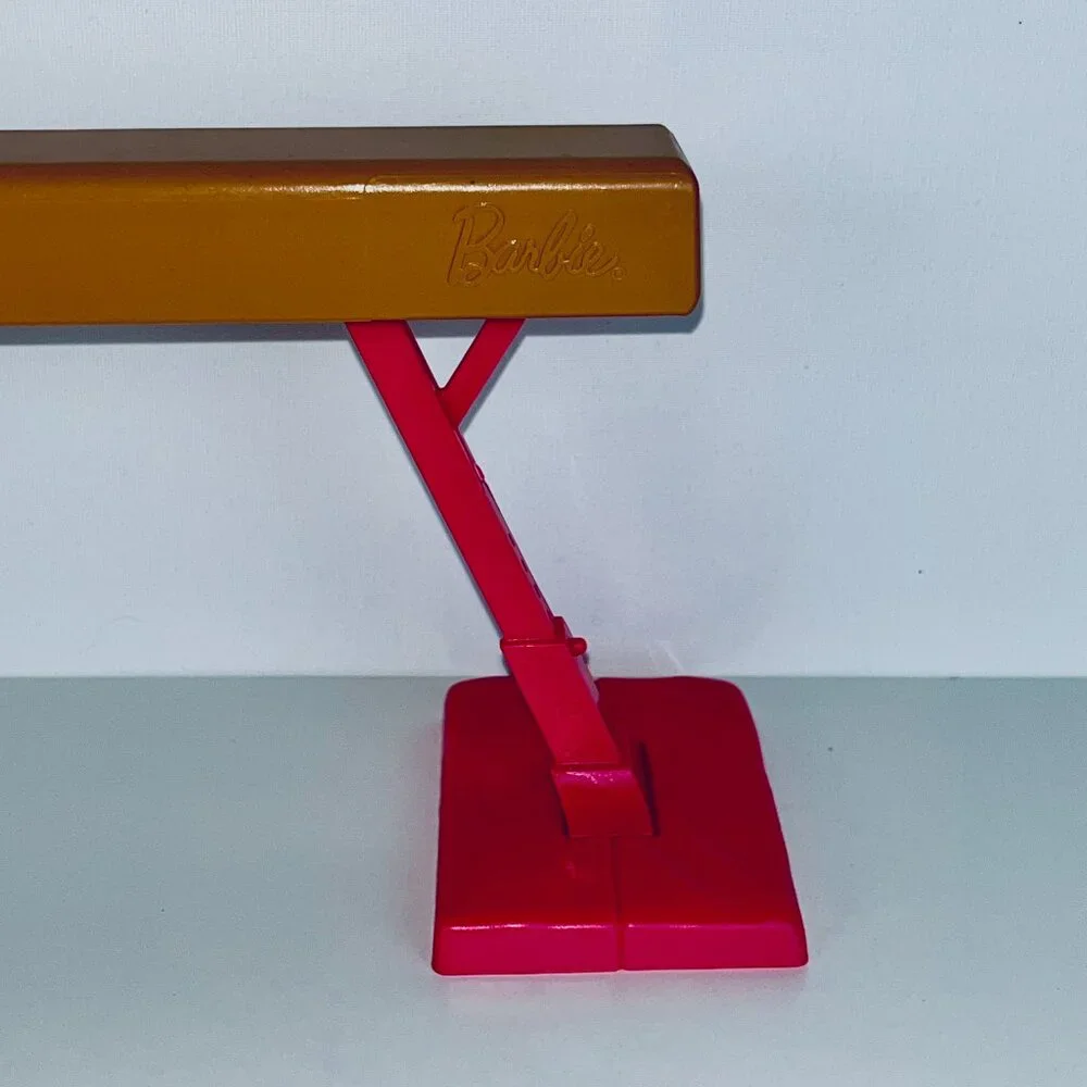 Barbie Doll Gymnast Replacement Pink Balance Beam Toy Mattel